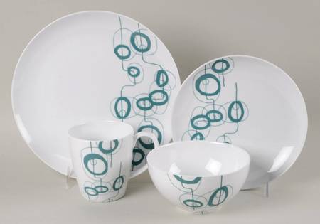 Shake Teal 4 Piece Set