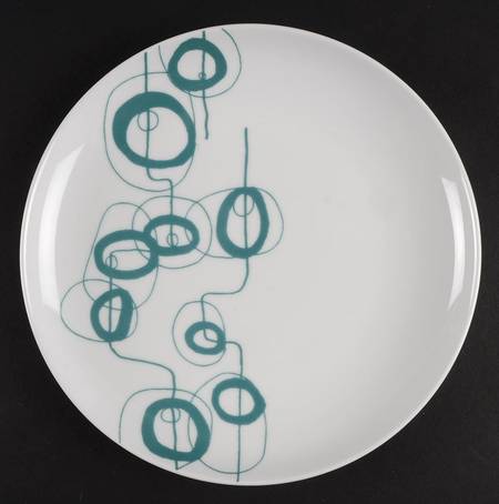 Shake Teal Salad Plate