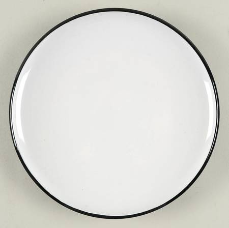 Kobenstyle (Black Outside and Bottom, White Inside Salad Plate