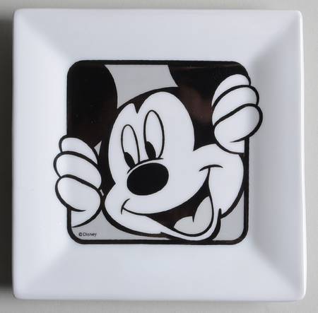 Mickey Grid Square Canape Plate