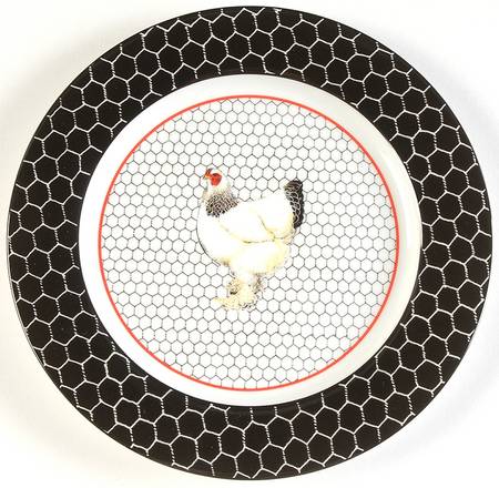 Chicken Coop Salad Plate