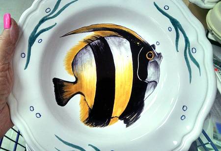 DER86 Large Rim Soup Bowl