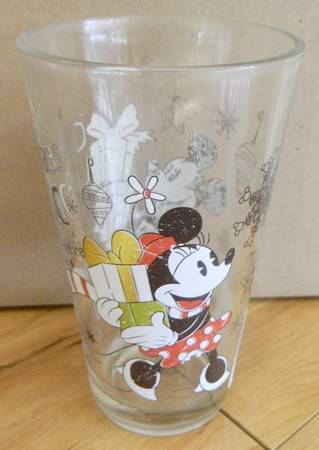 Mickey's Vintage Holiday 16 Oz Glassware Tumbler