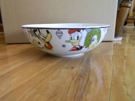 Mickey's Vintage Holiday 9" Round Serving Bowl