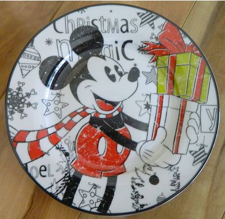 Mickey's Vintage Holiday Salad Plate