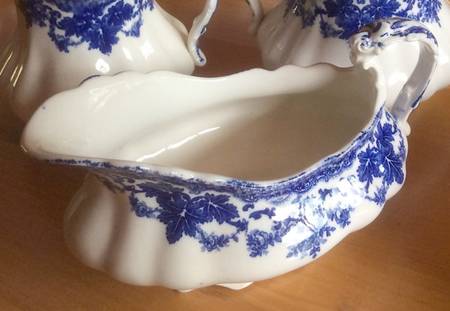 Emblem Blue Gravy Boat