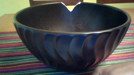 Tsunami Black Coupe Soup Bowl