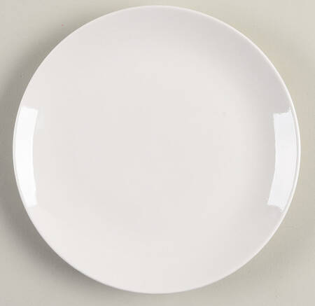 Porcelain Whiteware Coupe Salad Plate