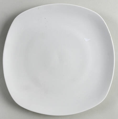 Porcelain Whiteware Square Dinner Plate