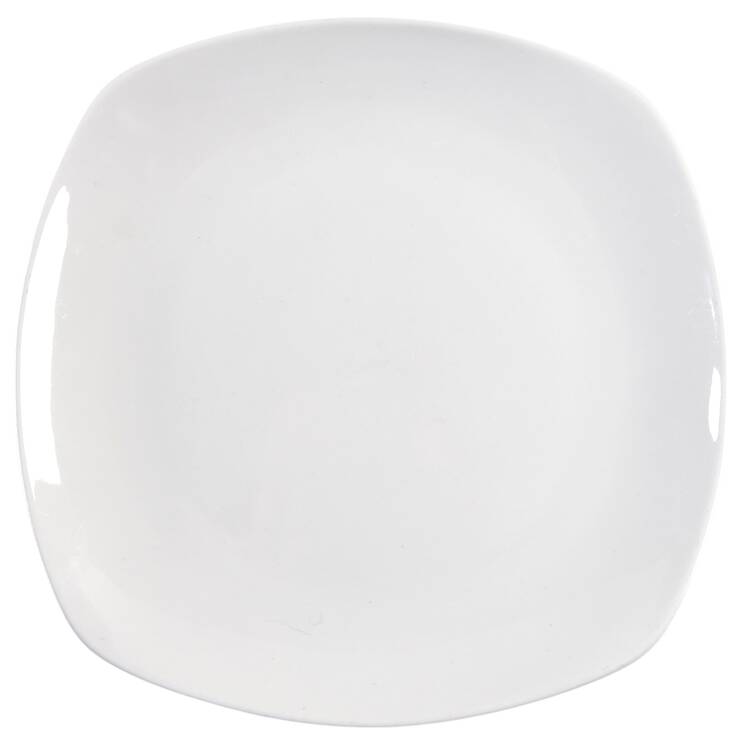 Porcelain Whiteware Square Salad Plate