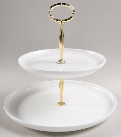 Ingram 6 5/8"-10"  2 Tiered Serving Tray (Dp, Sp) HC