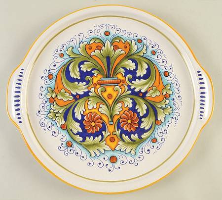 DER97 13" Handled Round Tray