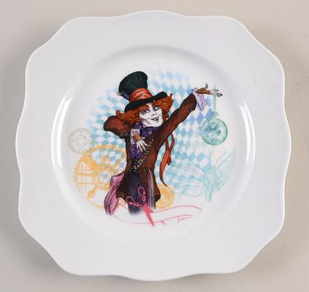 Alice Through the Looking Glass Salad Plate