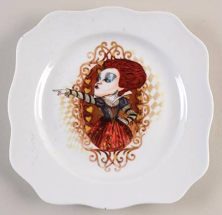 Alice Through the Looking Glass Salad Plate