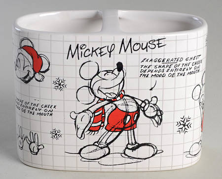 Christmas Sketchbook Toothbrush Holder