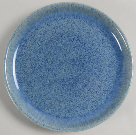 Bright Blue Speckle Salad Plate