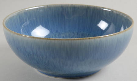Bright Blue Speckle Coupe Cereal Bowl