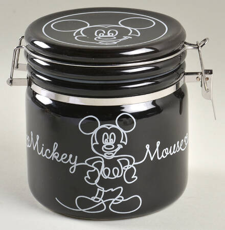 Mickey Linear Small Canister with Hinged Lid