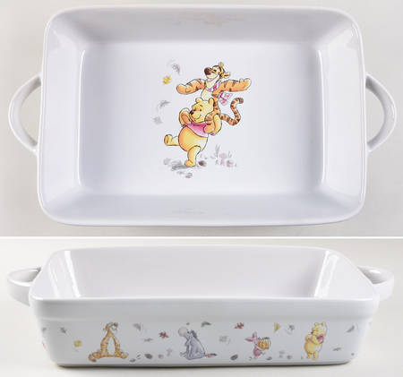 Winnie the Pooh Falling Leaves 12" Rectangular Baker by Zrike