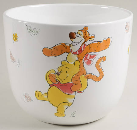 Winnie the Pooh Falling Leaves 6" Planter by Zrike