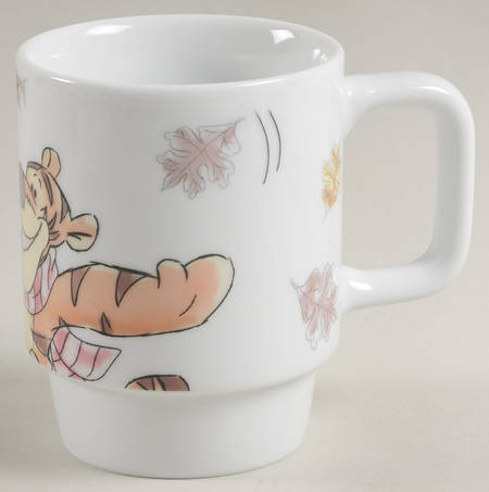 Winnie the Pooh Falling Leaves Stackable Mug by Zrike