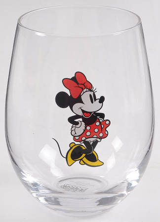 Mickey Classic Gold Glassware Stemless Wine