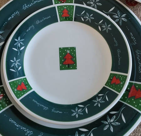 Holiday Fancy Salad Plate