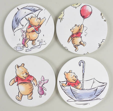 Winnie the Pooh (Miscellaneous) Coaster - Set of 4 Motifs 1-4