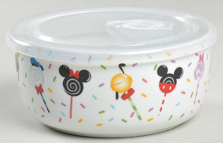 Mickey Mouse and Friends (Miscellaneous) 16 Oz Round Plastic Microwave Bowl w/Vent Lid