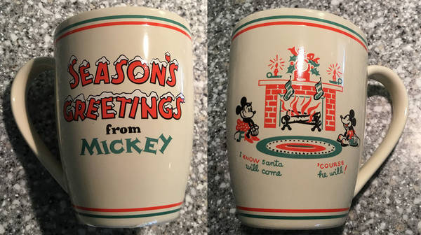Season's Greetings From Mickey Mug
