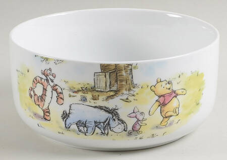 Winnie the Pooh 95 Years Exploring a Classic 32 Oz Round Plastic Microwave Bowl No Vent Lid