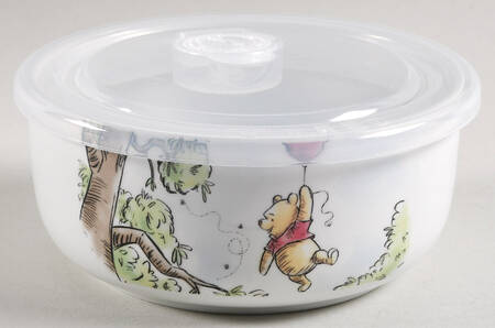 Winnie the Pooh 95 Years Exploring a Classic 16 Oz Round Plastic Microwave Bowl w/Vent Lid