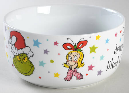 The Grinch (Miscellaneous) 32 Oz Round Plastic Microwave Bowl No Vent Lid