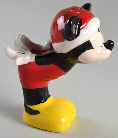 Mickey and Minnie Christmas Fun Figural Pepper Shaker