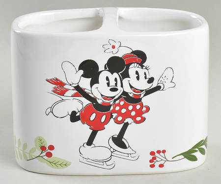 Mickey and Minnie Christmas Fun Toothbrush Holder