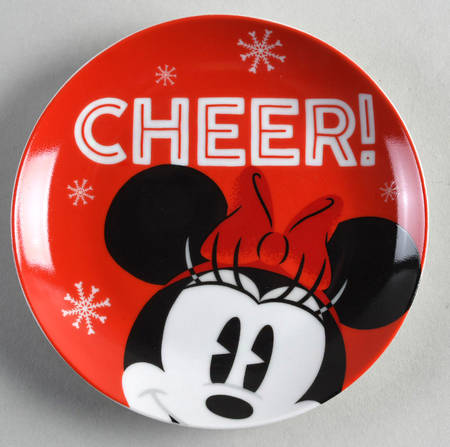Mickey and Minnie Christmas Fun Appetizer Plate