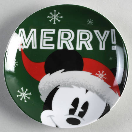 Mickey and Minnie Christmas Fun Appetizer Plate