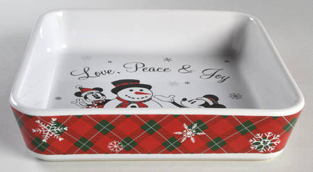 Mickey and Minnie Christmas Fun 9" Square Baker