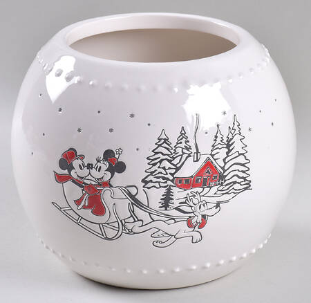 Mickey and Minnie Christmas Fun Cookie Jar No Lid