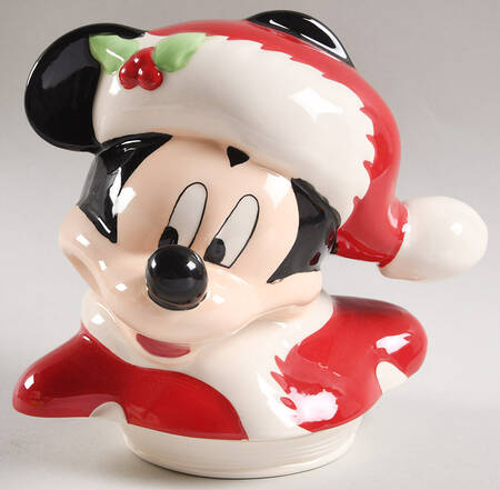 Mickey and Minnie Christmas Fun Lid for Figural Cookie Jar