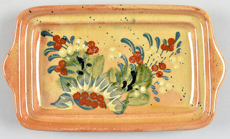 Corsica Pottery Art 1/4 Lb Butter No Lid