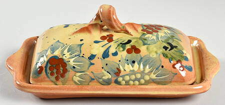 Corsica Pottery Art 1/4 Lb Covered Butter