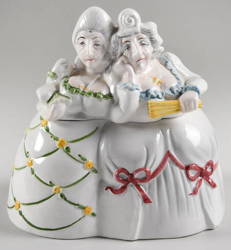 Tea Time Figural Cookie Jar & Lid