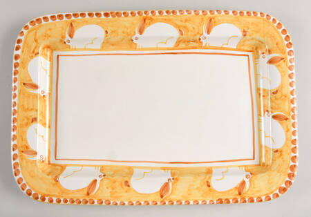 Ravello Yellow 17" Rectangular Serving Platter by Da Lena