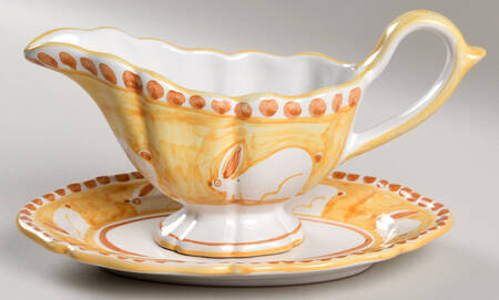 Ravello Yellow Gravy Boat & Underplate