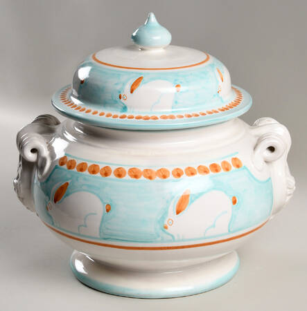 Ravello Green Tureen &  Lid