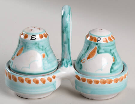 Ravello Green (3 Pc) Salt & Pepper Tray Set