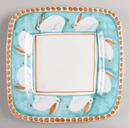 Ravello Green Square Luncheon Plate by Da Lena