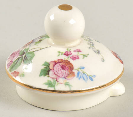 DORSET (CHEERY CHINTZ, GOLD TRIM) Lid for Individual Coffee Pot