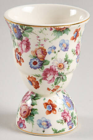 DORSET (CHEERY CHINTZ, GOLD TRIM) Double Egg Cup